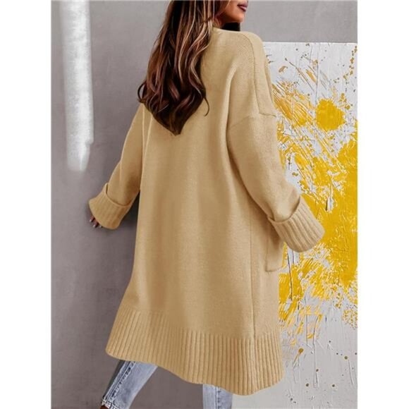 Cardigan Sweaters for Women Khaki - Picture 3 of 5